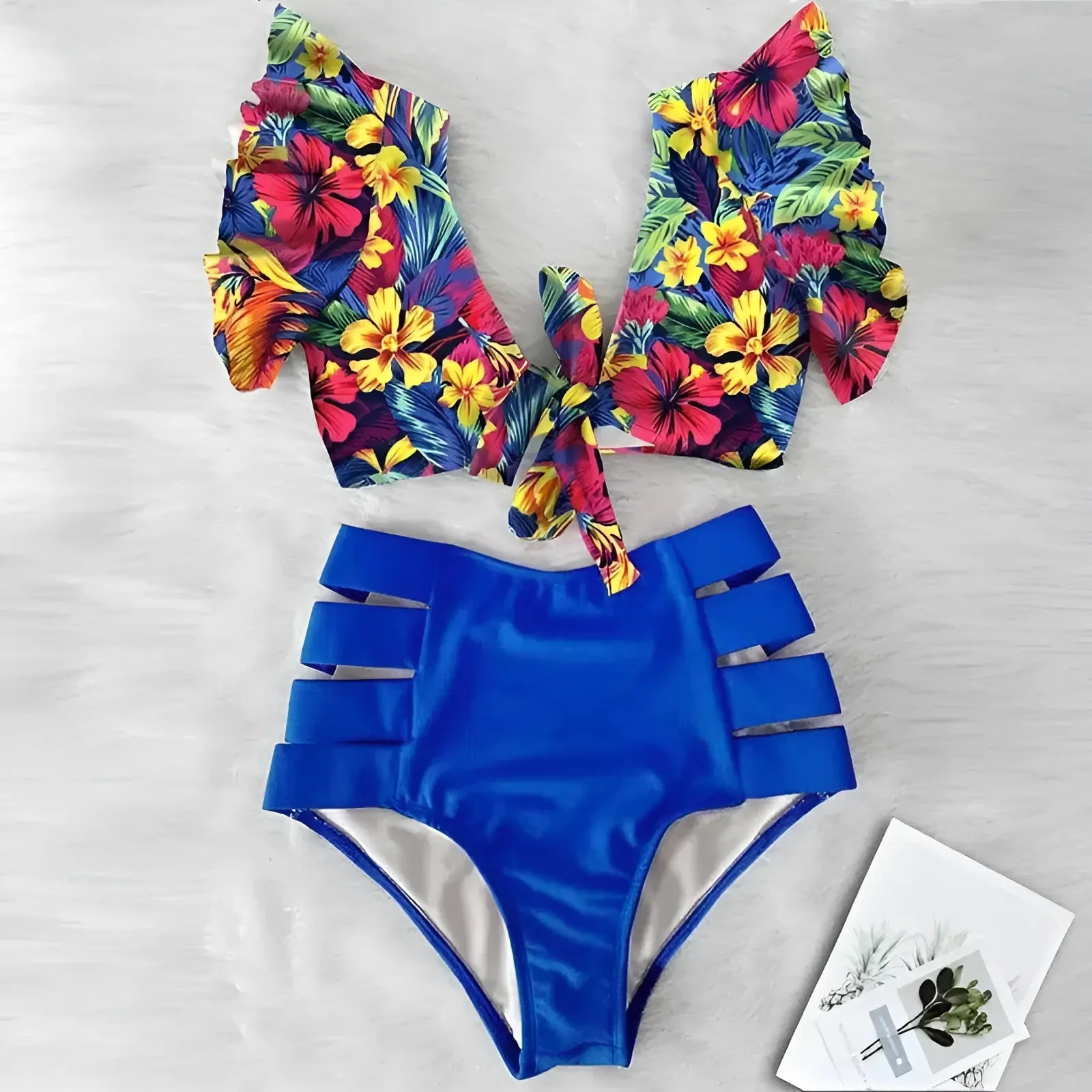 Maillot de bain deux pièces avec haut décoratif – Image 6