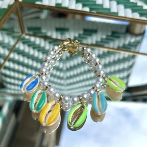 BRACELET COQUILLAGE VERT - BAHIA