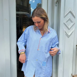 CHEMISE EN COTON - LOUISE - UPCYCLING CHIC