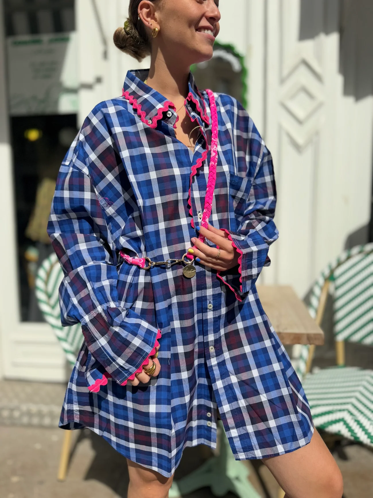 CHEMISE FEMME UPCYCLING - CHIC ET DURABLE - LOU