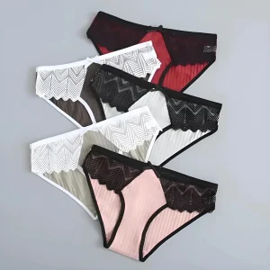 Collants à bordure en dentelle