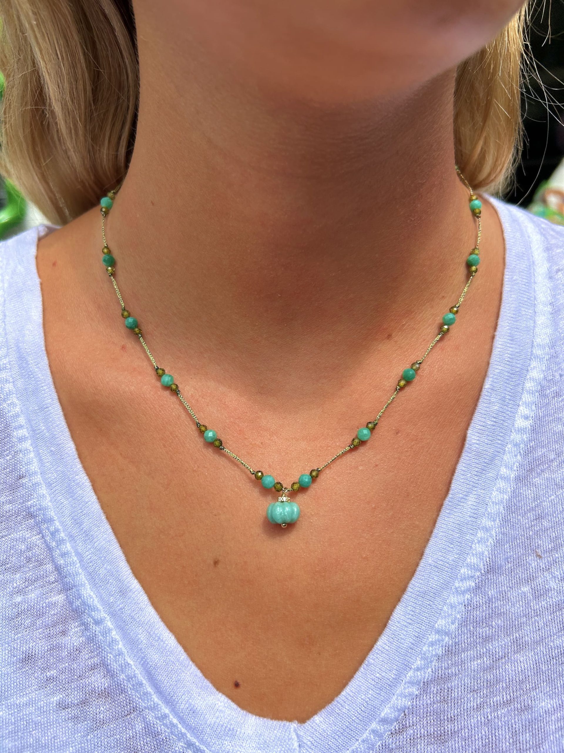 COLLIER PAMPILLE TURQUOISE PALOMA – Image 2