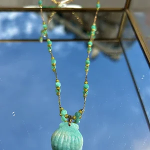 COLLIER COQUILLAGE TURQUOISE NAYA