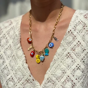 COLLIER KCHOUSH MAMIE COLETTE 8 CHARMS GUERISON