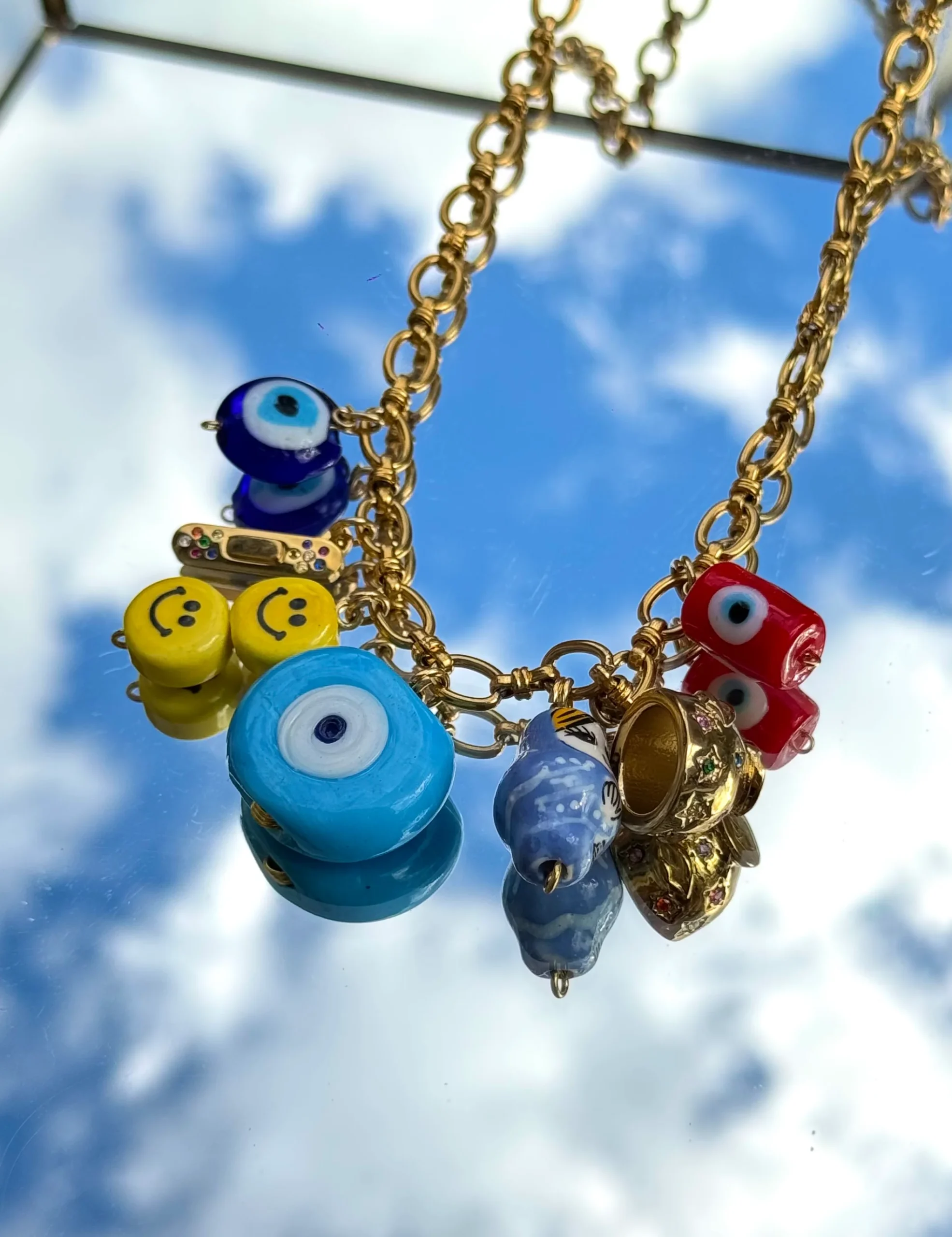 COLLIER KCHOUSH MAMIE CLAUDINE 7 CHARMS PARTAGE ET GUERISON