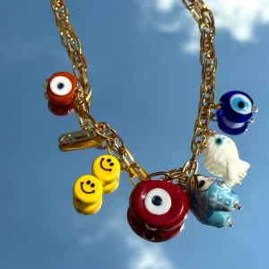 COLLIER MAMIE COLETTE CHARMS GUERISON  ABONDANCE ET PROTECTION