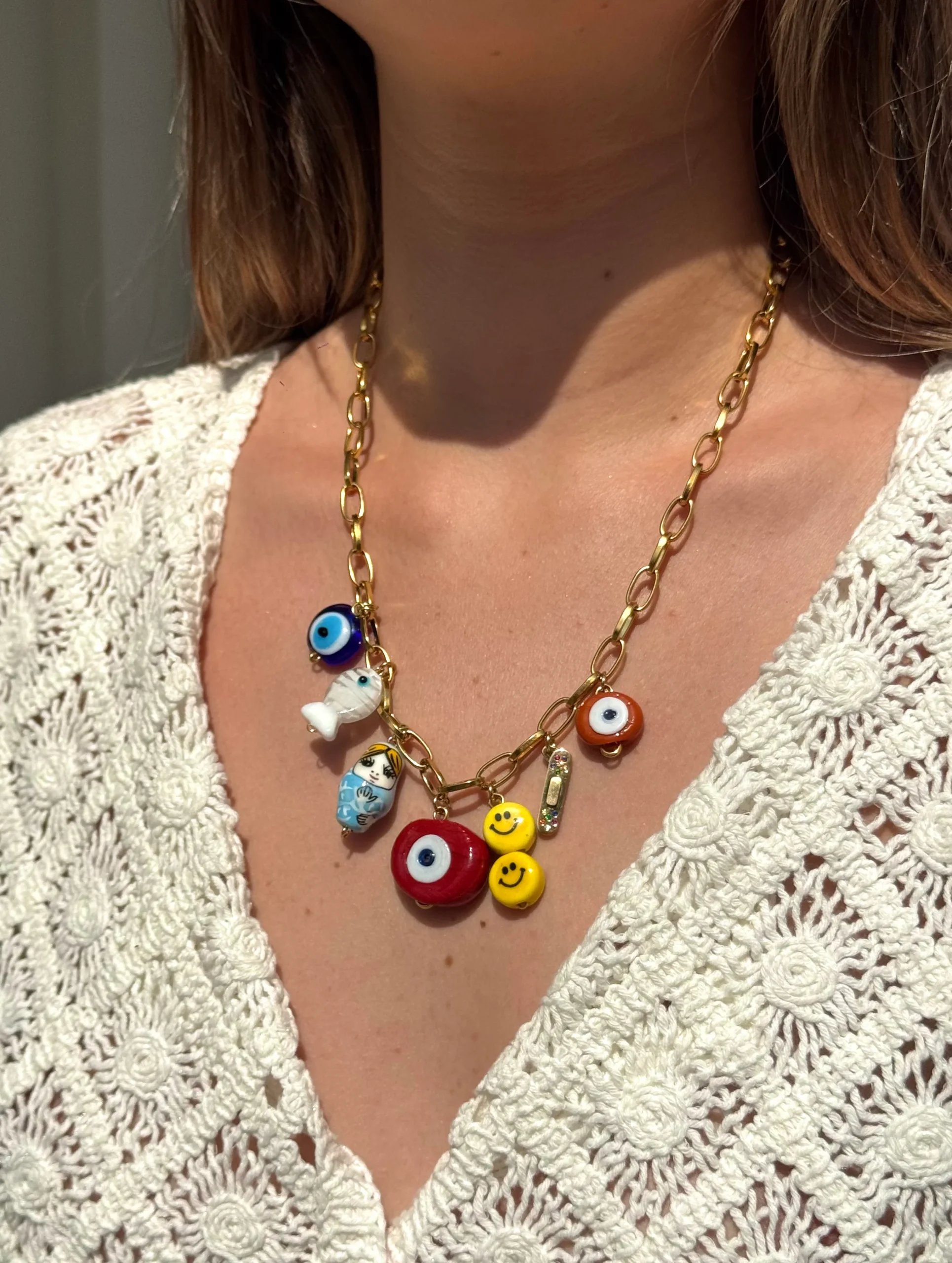 COLLIER MAMIE COLETTE CHARMS GUERISON ABONDANCE ET PROTECTION – Image 2