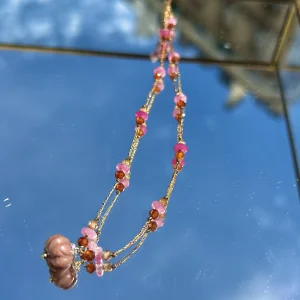 COLLIER PAMPILLE ROSE PALOMA