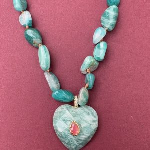 COLLIER PERLE NATURELLE - BLEU - ALFRED