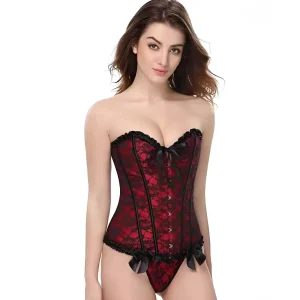 Corset pour femmes avec dentelle noire