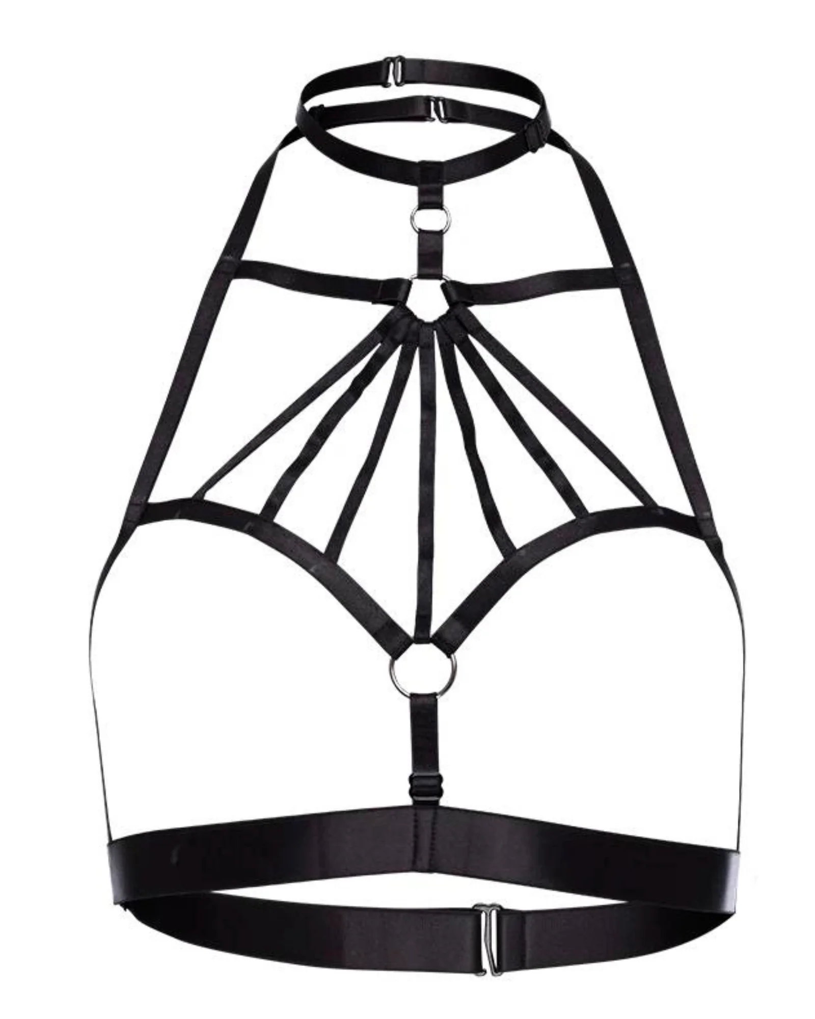 Harnais pour le buste avec des sangles réglables et des anneaux en métal – Image 3