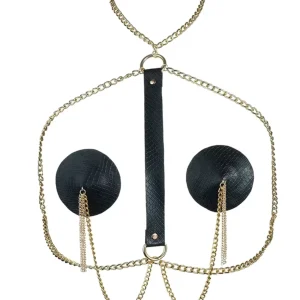 Autocollants pour mamelons avec chaînes