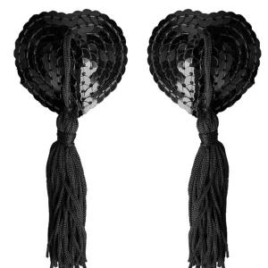 Autocollants en forme de cœur avec des franges