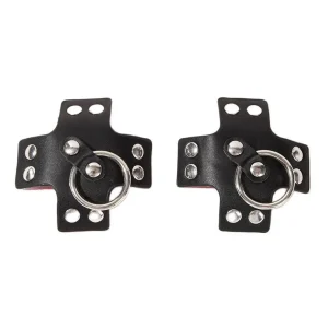 Autocollants pour mamelons avec anneaux en métal