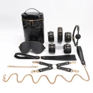Ensemble d'accessoires BDSM de luxe avec 9 éléments