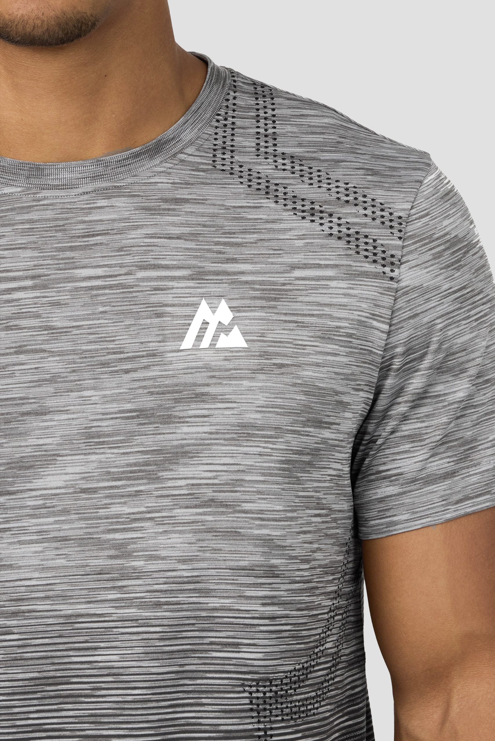 Vector Seamless T-Shirt - Grey/Black – Image 5