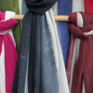 ECHARPE EN CACHEMIRE TIE & DYE - NOIR - SHALIMAR