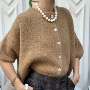GILET AVEC MOHAIR - CAMEL - SIRINE