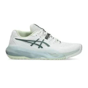 CHAUSSURES ASICS FEMME GEL RESOLUTION X TOUTES SURFACES - WHITE/MONUMENT BLUE