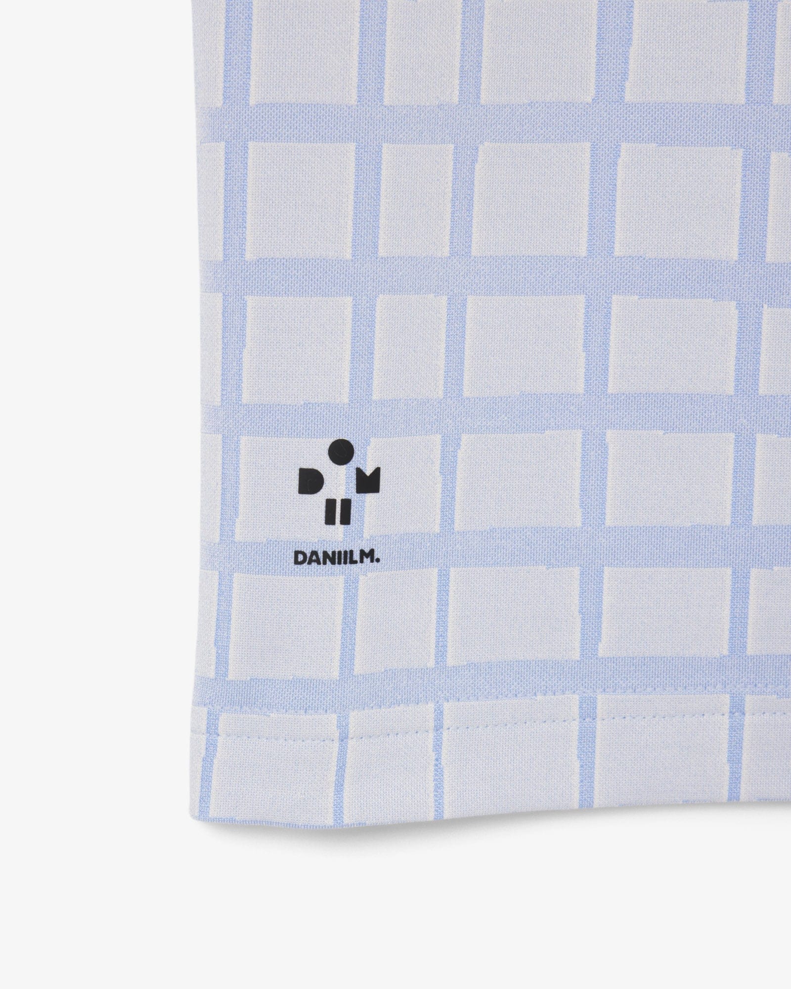 POLO LACOSTE X DANIIL MEDVEDEV CARREAUX BLANC/BLEU – Image 5