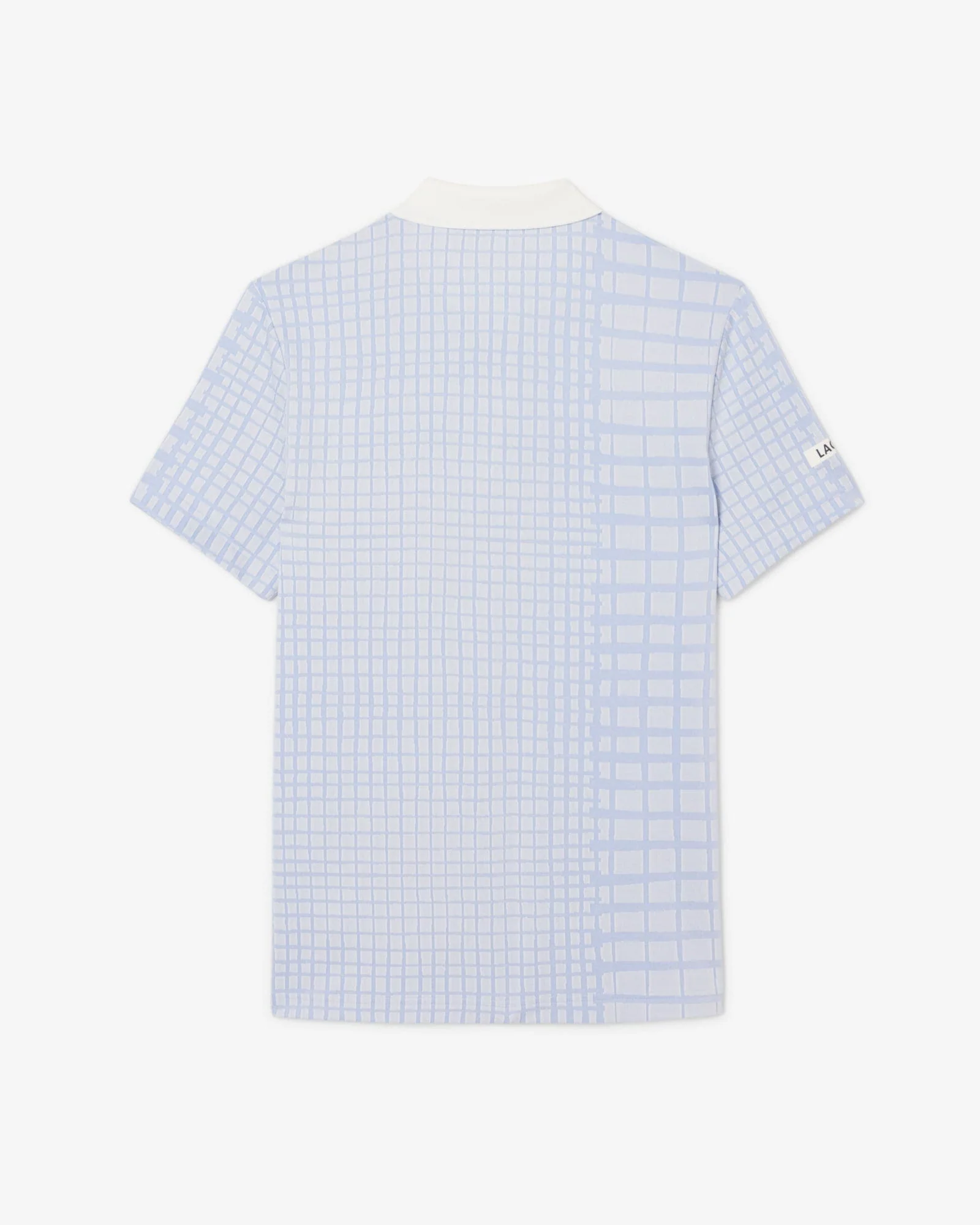 POLO LACOSTE X DANIIL MEDVEDEV CARREAUX BLANC/BLEU – Image 2