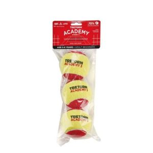 TUBE DE BALLES TRETORN ROUGES ACADEMY (x3)