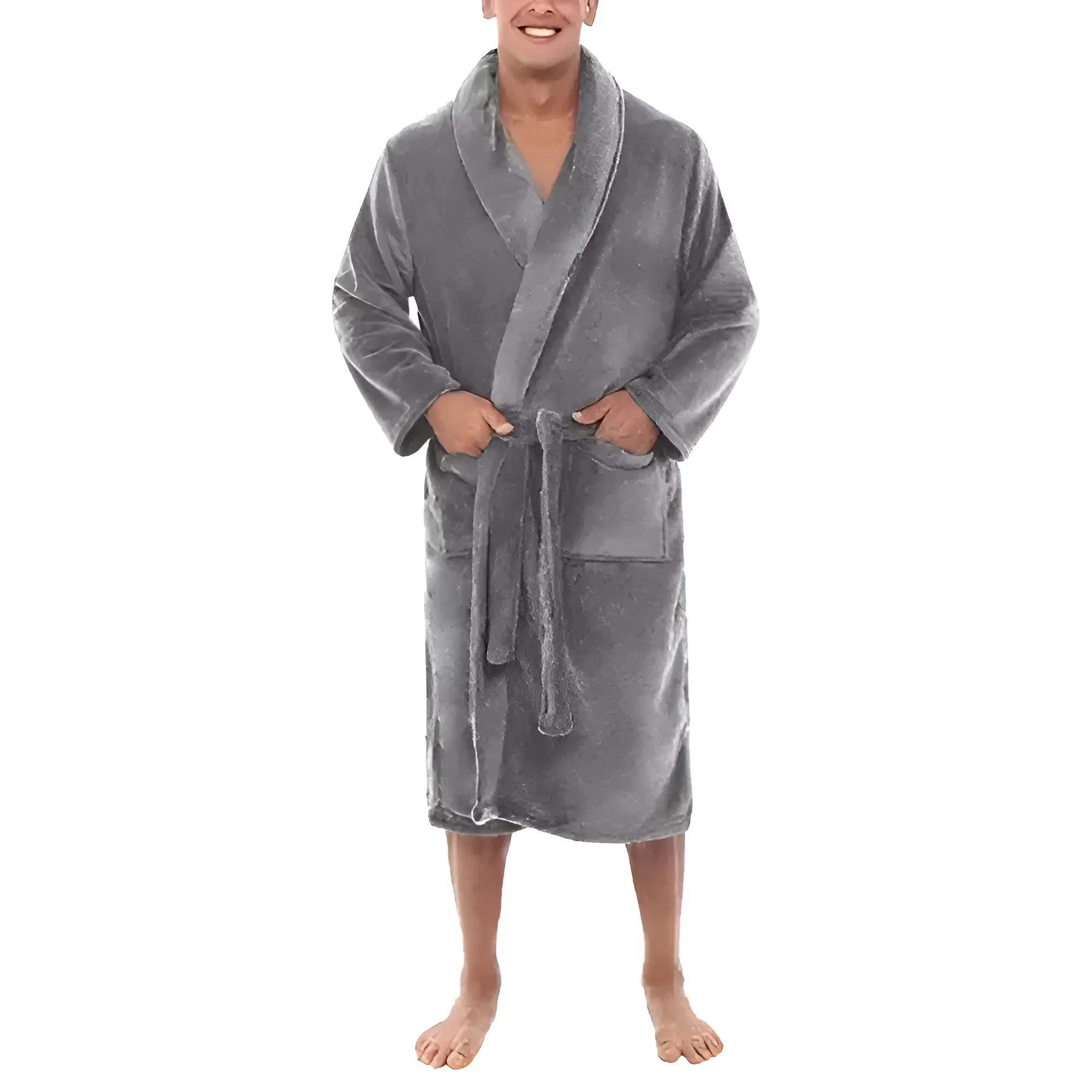 Peignoir en velours pour hommes – Image 3