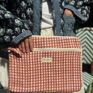 POCHETTE ORDINATEUR - BINDI ATELIER - VICHY - AMANDINE