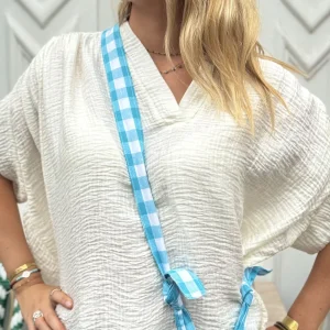 CORDON DE TELEPHONE VICHY BLEU ENSEMBLE