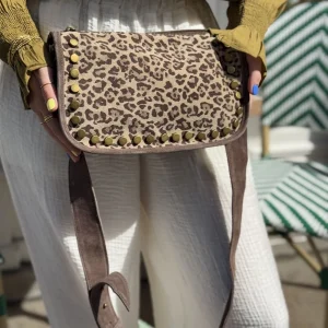 SAC LEOPARD BANDOULIERE - ENNIO