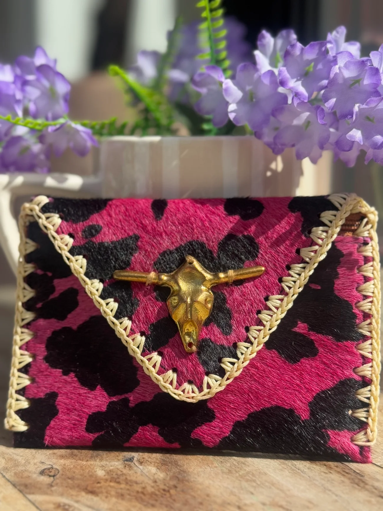 PORTE-MONNAIE FOLK - FUCHSIA- ELVIS