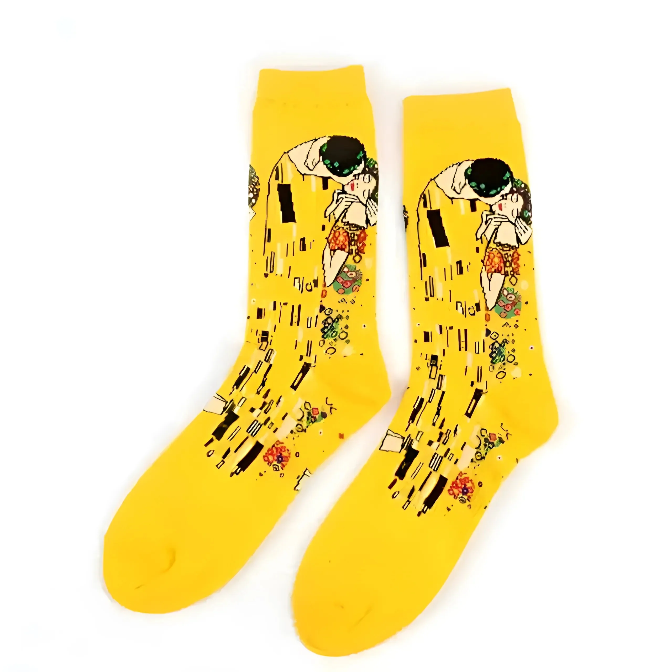 Chaussettes longues avec des motifs artistiques – Image 3