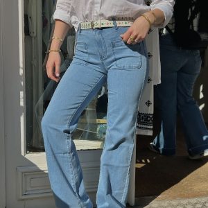 JEAN BLEU CLAIR FLARE