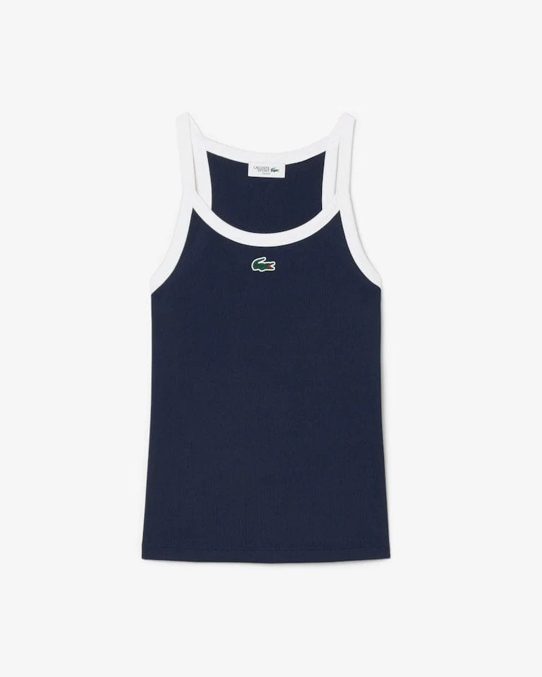 DÉBARDEUR LACOSTE SPORT ULTRA DRY MAILLE CÔTELÉE