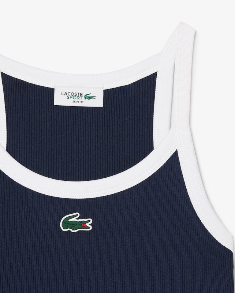 DÉBARDEUR LACOSTE SPORT ULTRA DRY MAILLE CÔTELÉE – Image 2