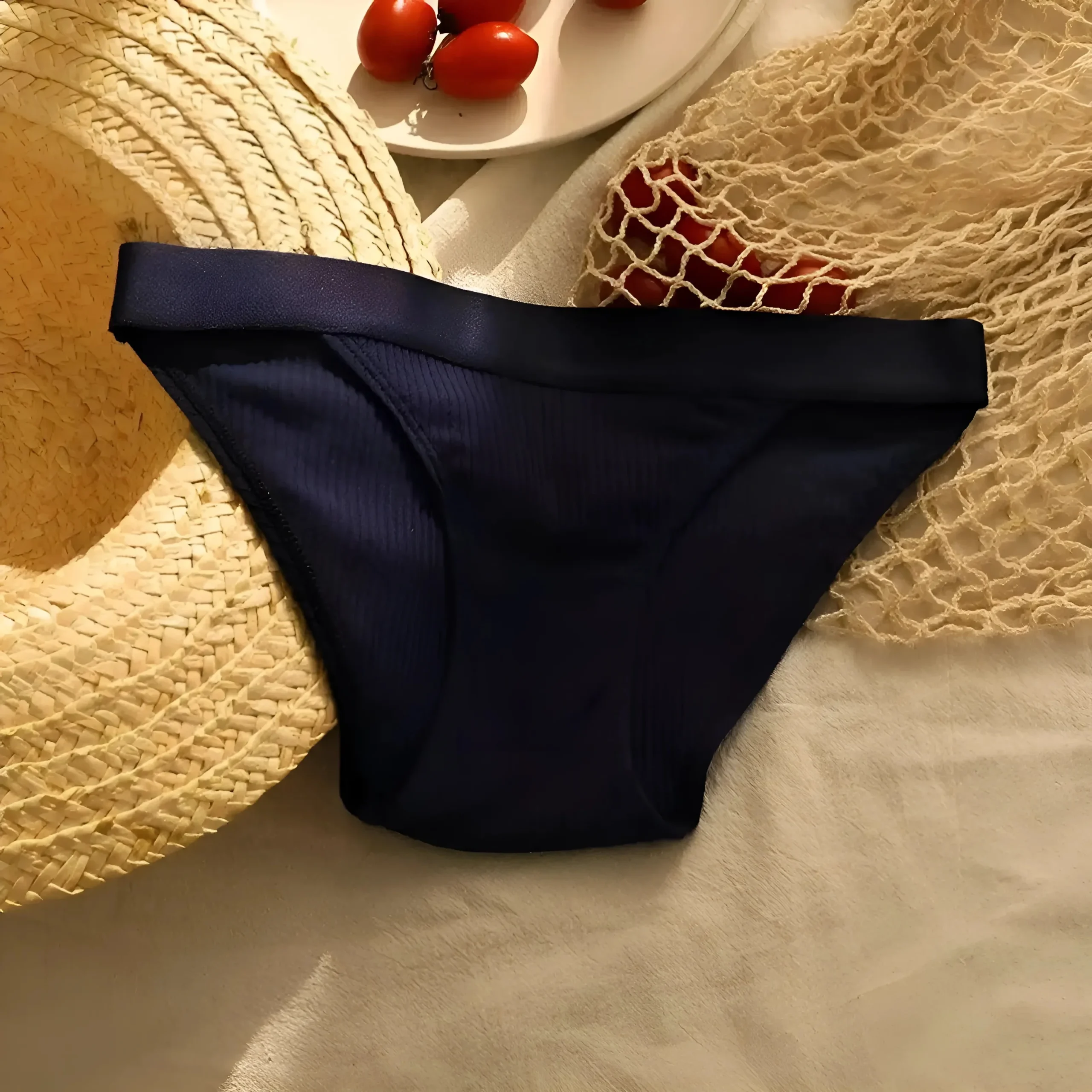 Culotte rayée avec large ceinture – Image 5