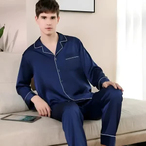 Ensemble de pyjama en satin pour hommes