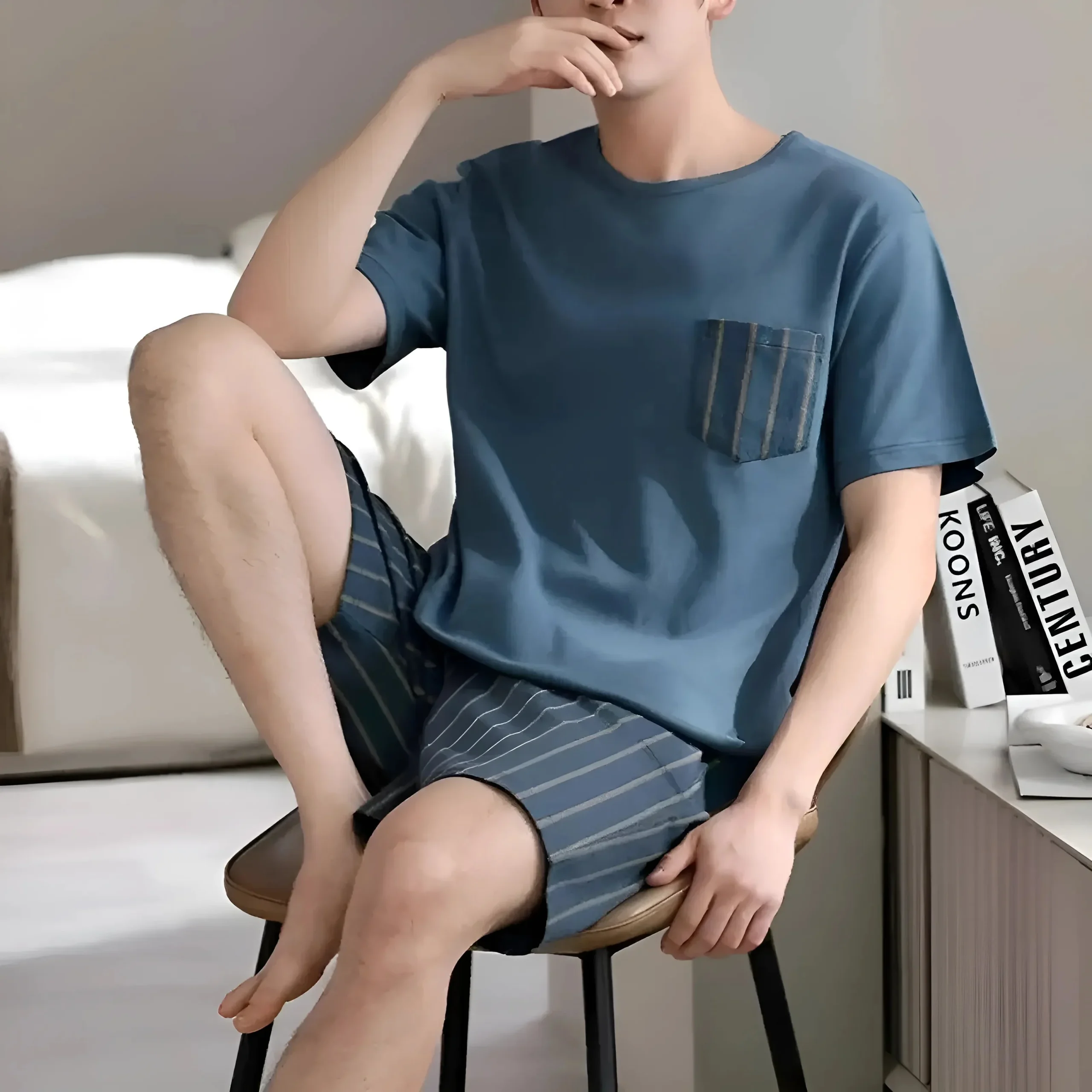 Pyjamas courts pour hommes – Image 5