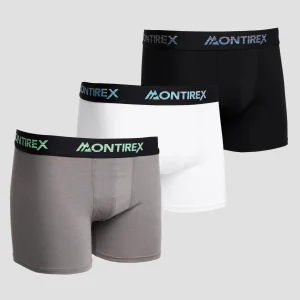 3 Pack Trail Boxer - Black/Grey/White/Multi