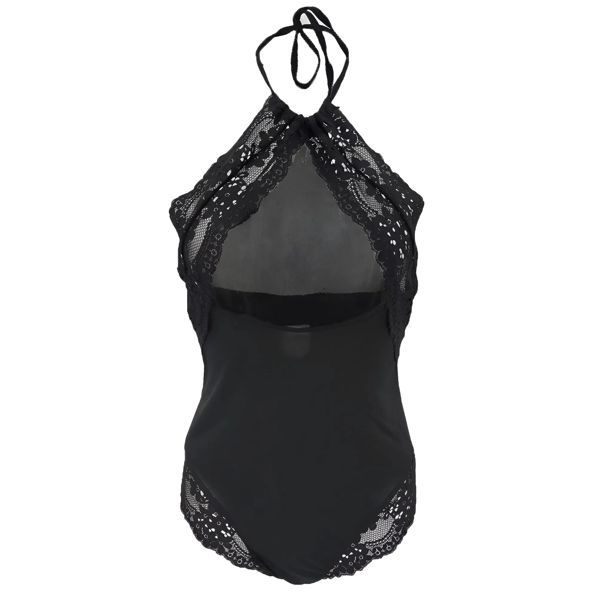 Body en dentelle avec décolleté en mesh – Image 4