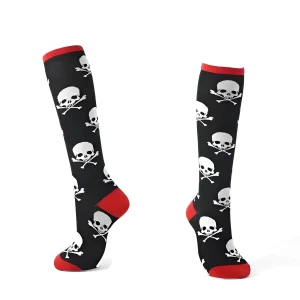 Chaussettes longues à motifs colorés