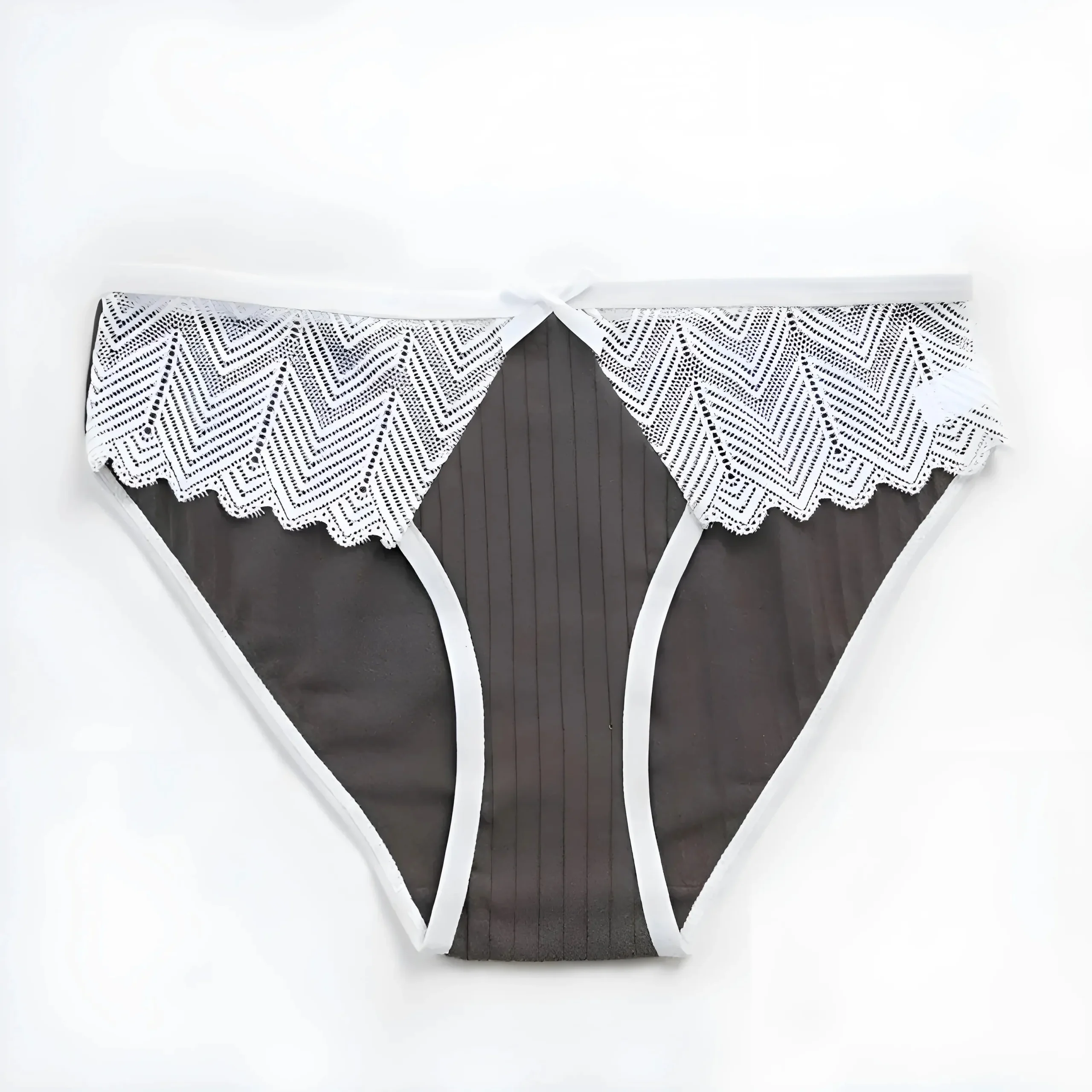 Collants à bordure en dentelle – Image 2