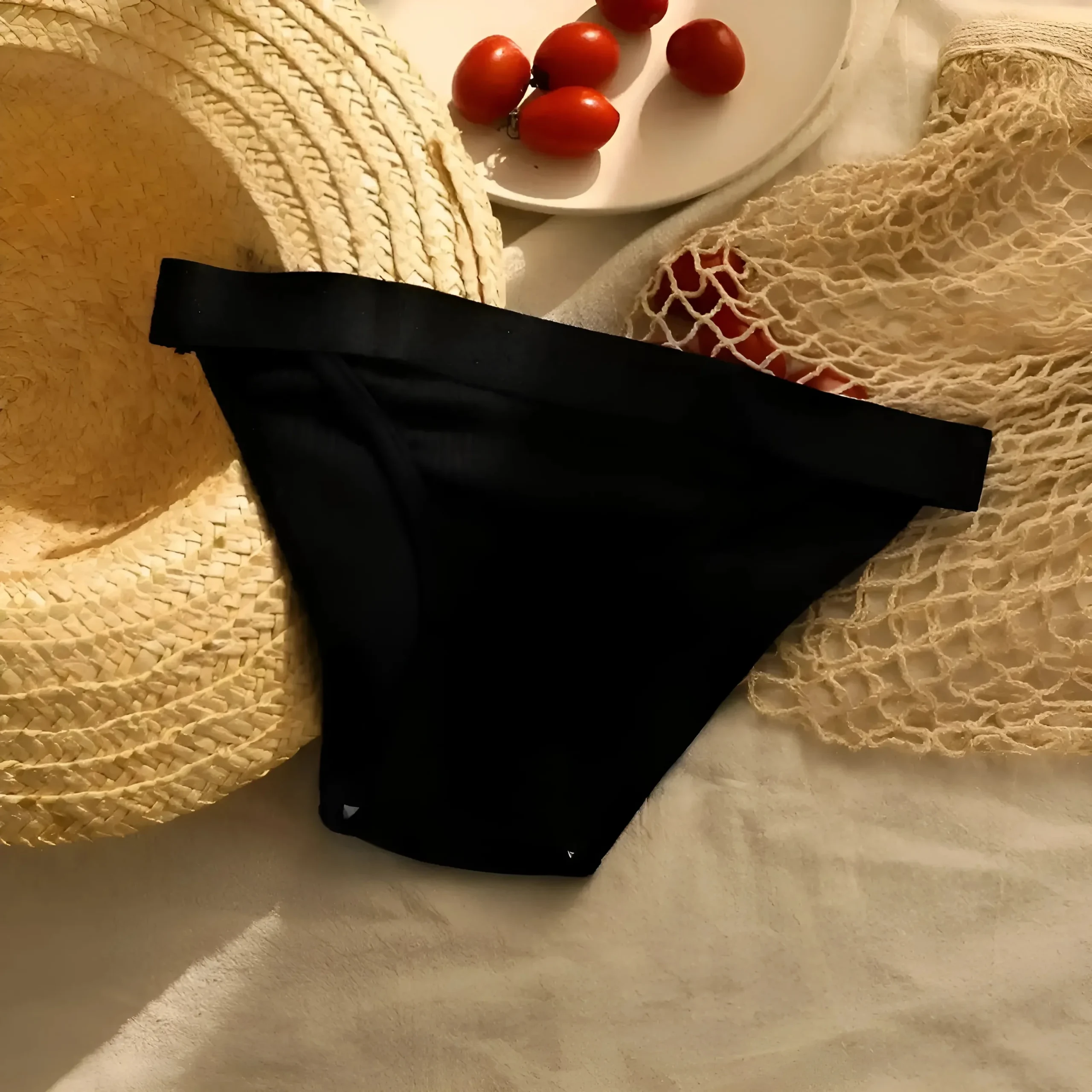 Culotte rayée avec large ceinture – Image 3
