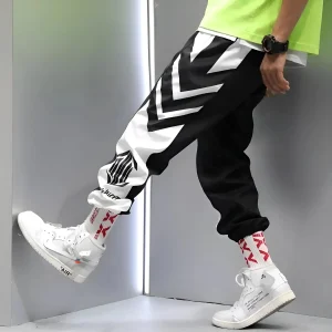 Pantalons de survêtement à motifs pour hommes