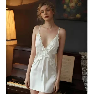 Nuisette de mariée avec dos ouvert