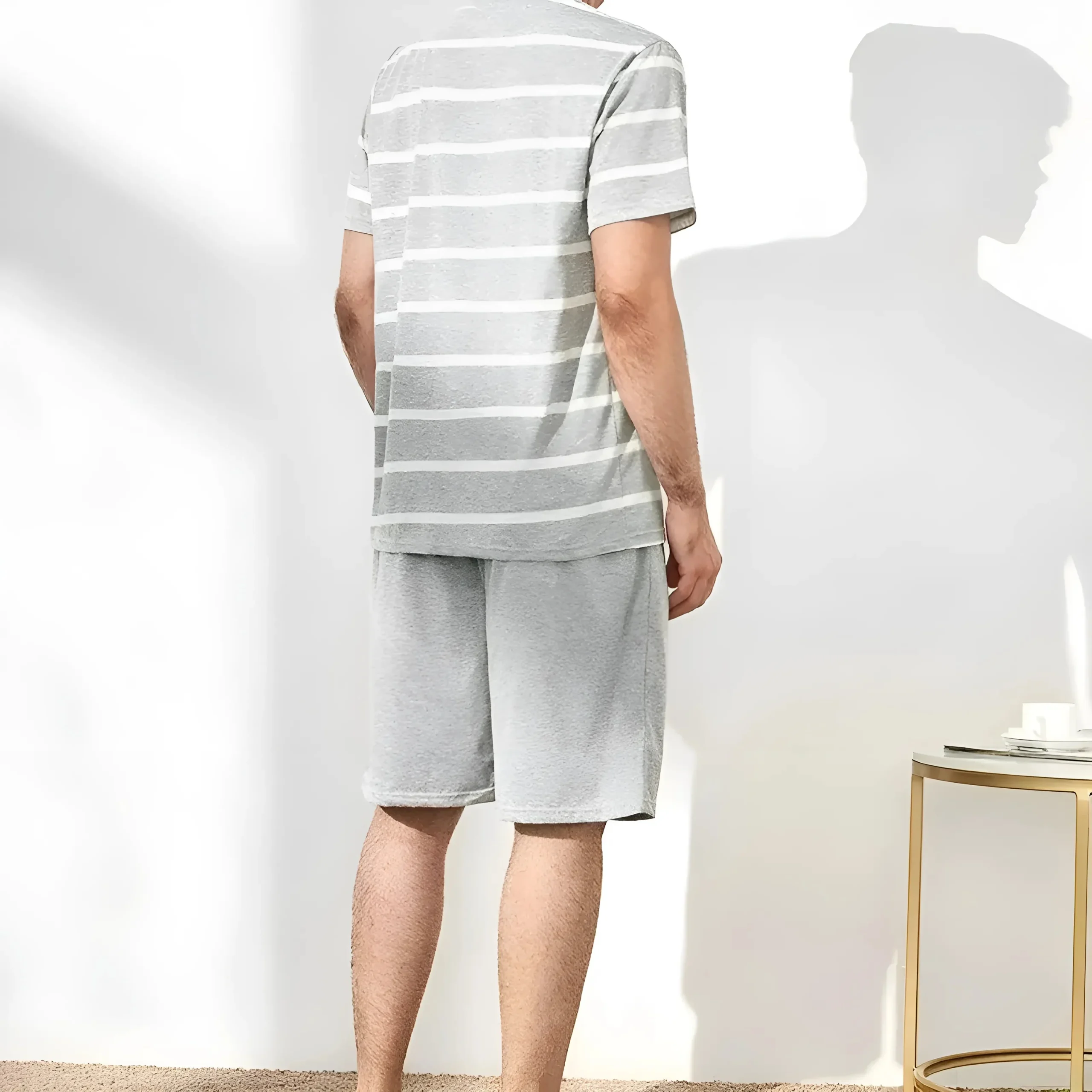 Pyjama court rayé – Image 2