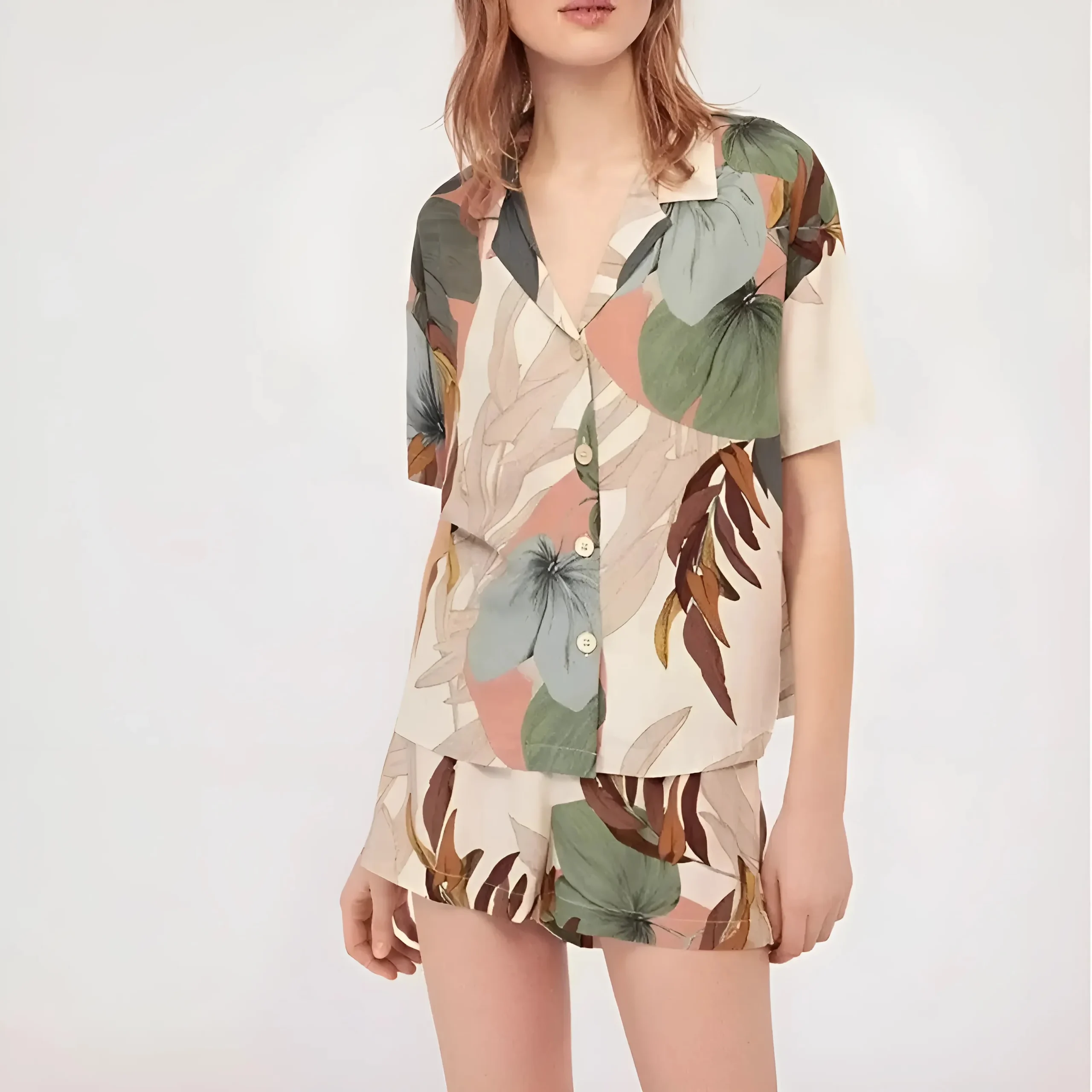 Pyjamas colorés à motifs pour femmes – Image 3