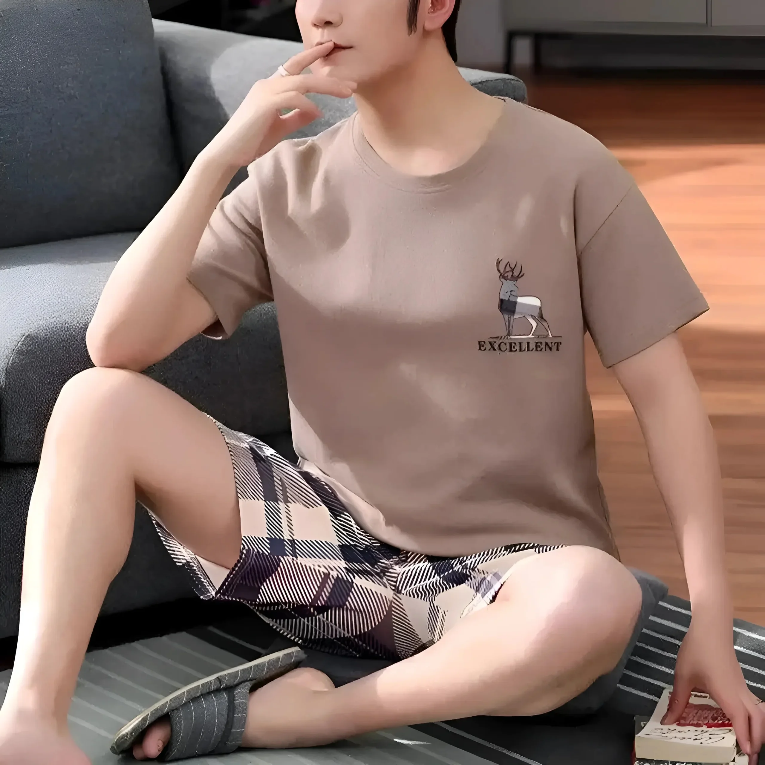 Pyjamas courts pour hommes – Image 2