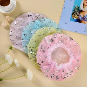 Bonnet de bain fleuri