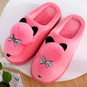 Chaussons à imprimé chat